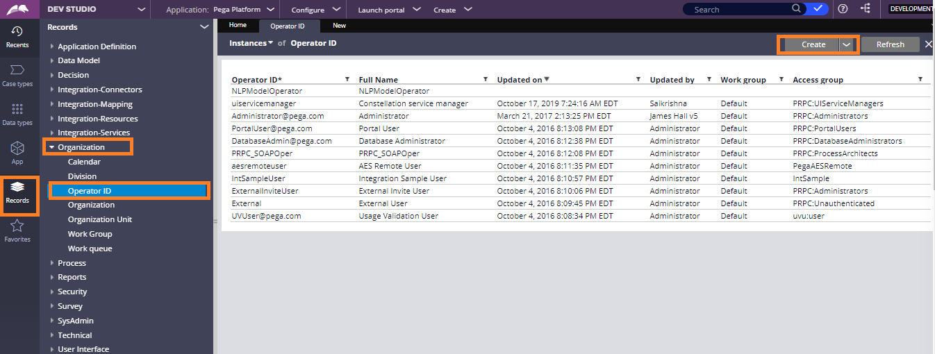 How to Create Operator ID in Pega