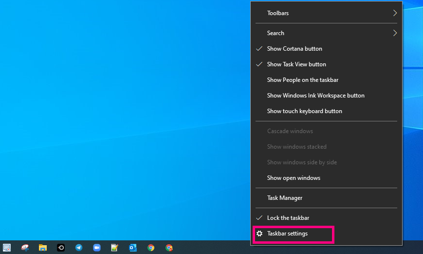 How to hide taskbar windows 10 - Tech Naandi Solutions 1